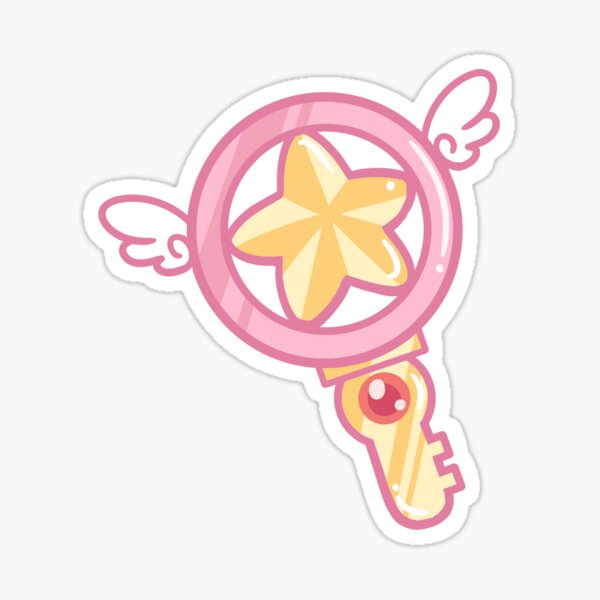 Sakura Star Key Pegatina