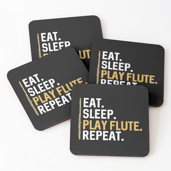 Item preview, Eat Sleep Play Flute Repeat Funny Marching Band Gift  designed and sold by alenaz.