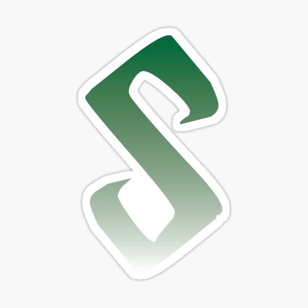 S with a Gradient Sticker
