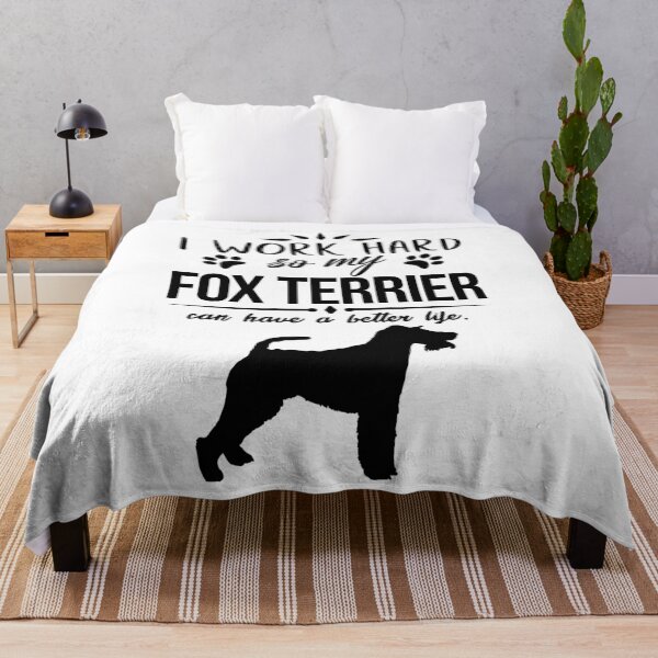 Item preview, I work hard, so my Fox Terrier can have a better life, funny dog design designed and sold by HEJAshirts.