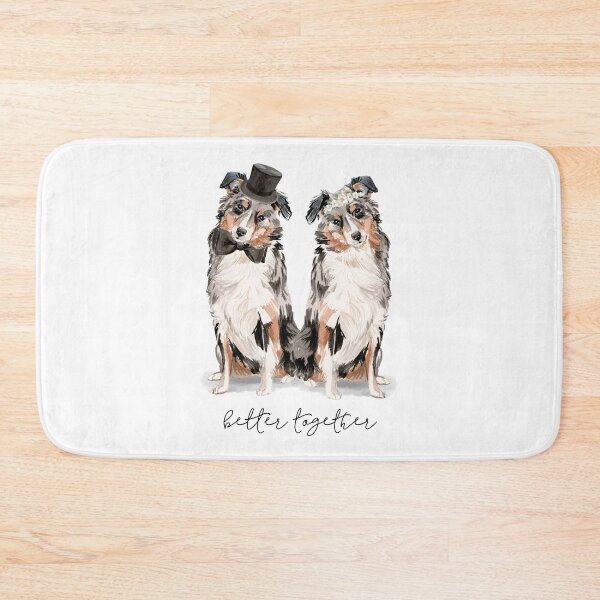 Item preview, Dog Couple Australia Shepherd designed and sold by BelleundBeau.