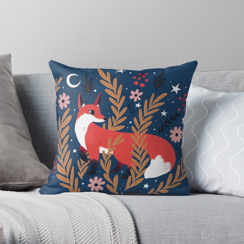 First snow Throw Pillow