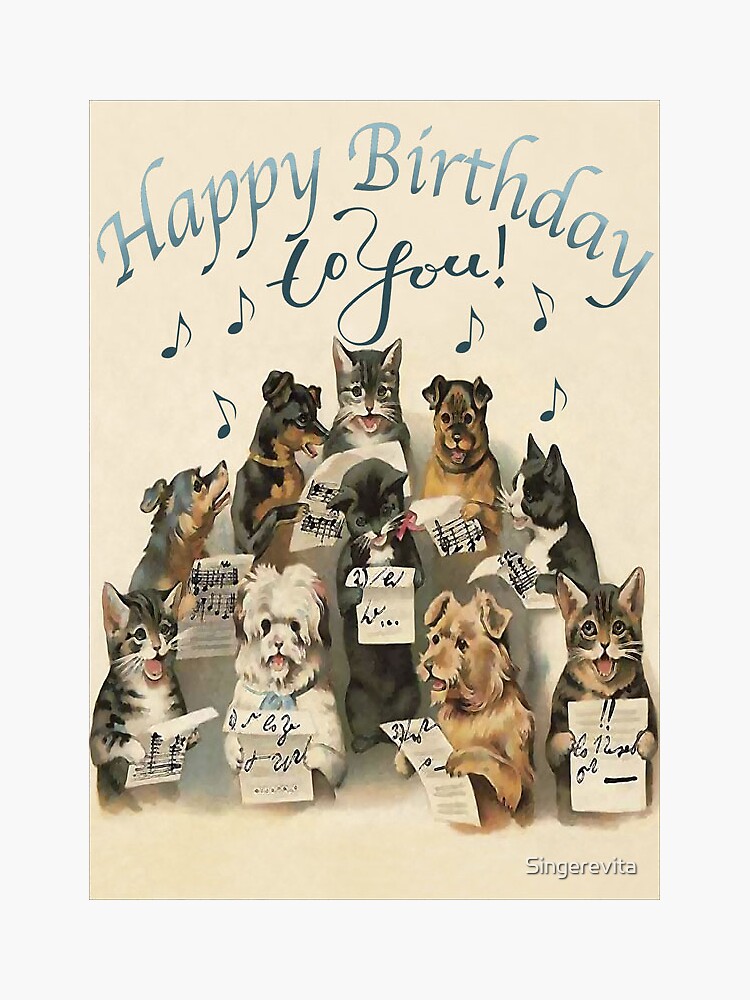 Joyeux Anniversaire chanté par des chats 