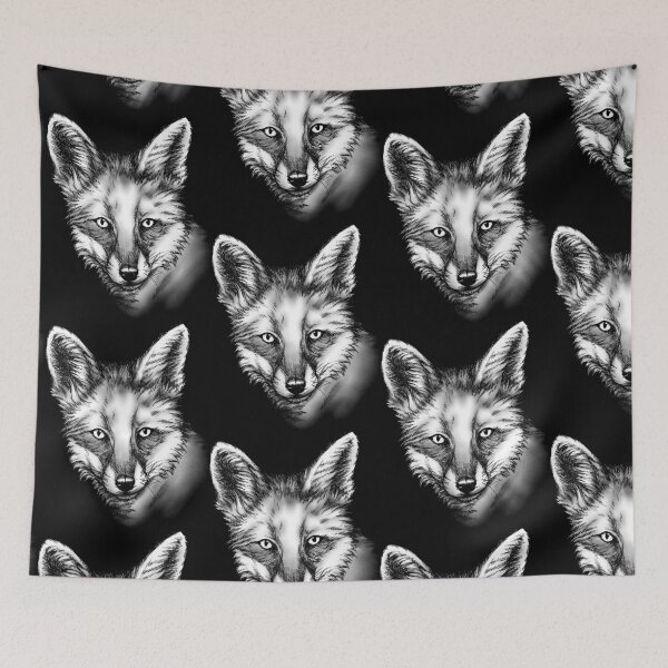 Item preview, Fox Portrait (dark background) designed and sold by MMMSdesigns.