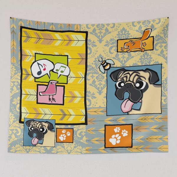 Item preview, Pug - Fawn (Collage) designed and sold by TheChicken.