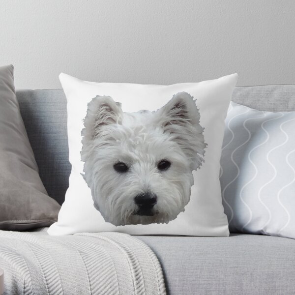 WESTIE FACE Throw Pillow
