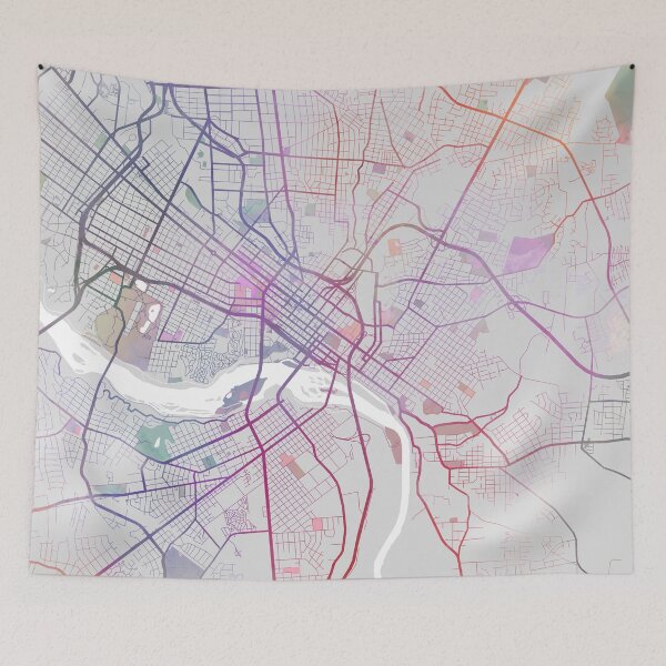 Item preview, Richmond City Map, USA City Virginia designed and sold by TheRedFinch.