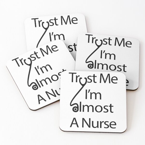 Item preview, Trust Me I'm Almost A Nurse White Background designed and sold by Gift-It-Right.