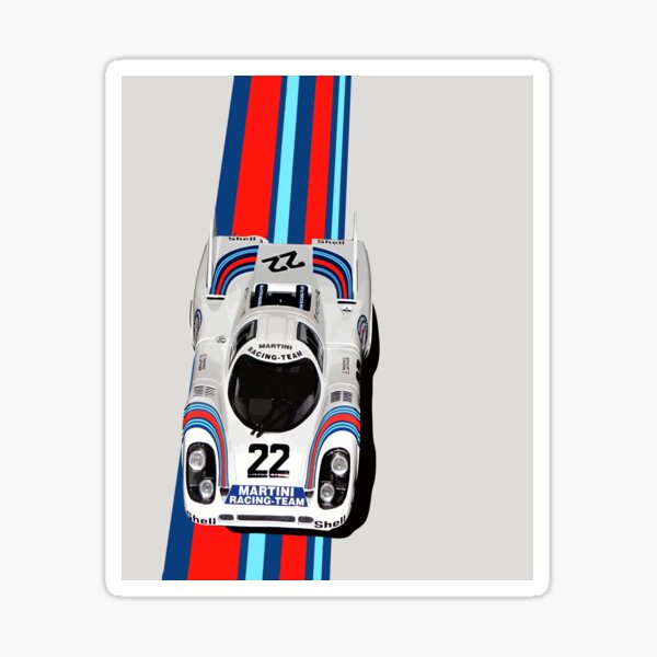 Martini Porsche Stickers for Sale