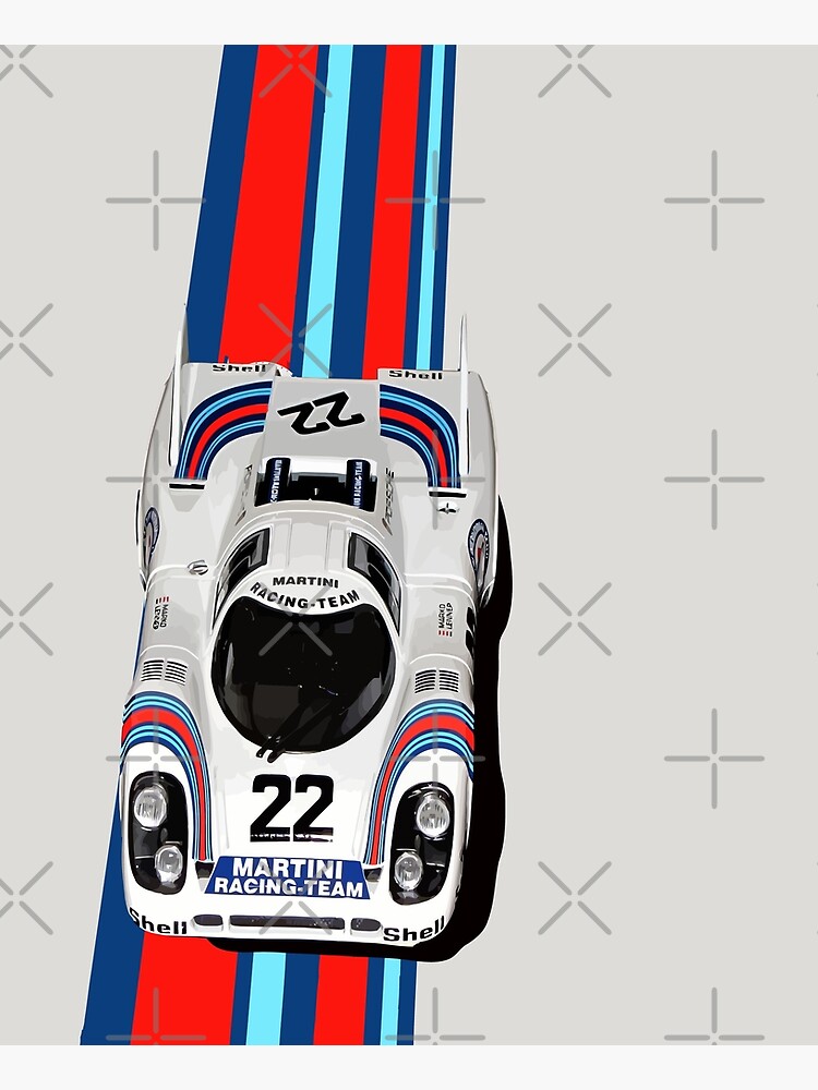 porsche martini racing 917 1971 greeting card by speedbirddesign redbubble redbubble