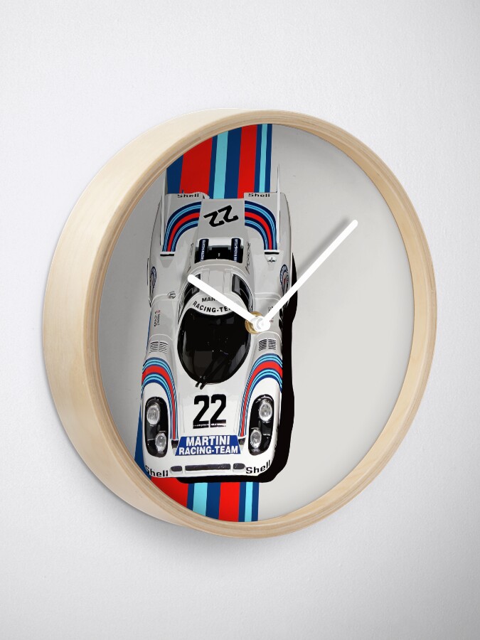 "Porsche Martini Racing 917 1971" Clock for Sale by Speedbirddesign