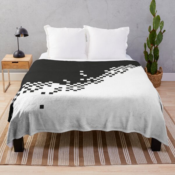 Item preview, The 8-Bit Pixel Fashion Pattern Black White designed and sold by hatgirldesign.