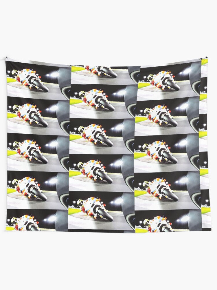 16 Motorcycle Racing Tapestry Pictures