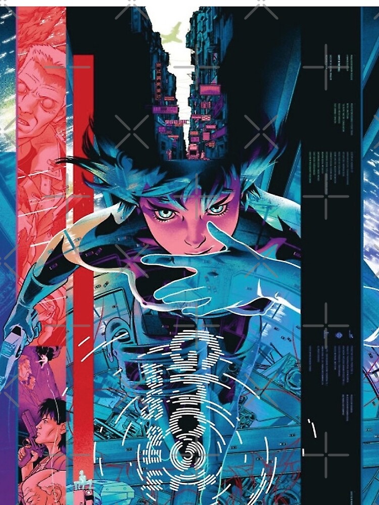 Ghost in the Shell Major Anime Movie Poster Silk Print Art 36x18 SIGNED  Mondo