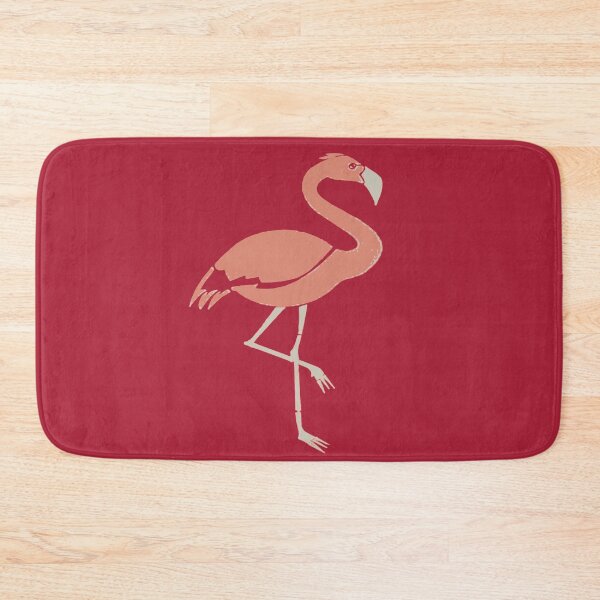 Item preview, Two Tone Cartoon Style Coral Pink Flamingo designed and sold by taiche.