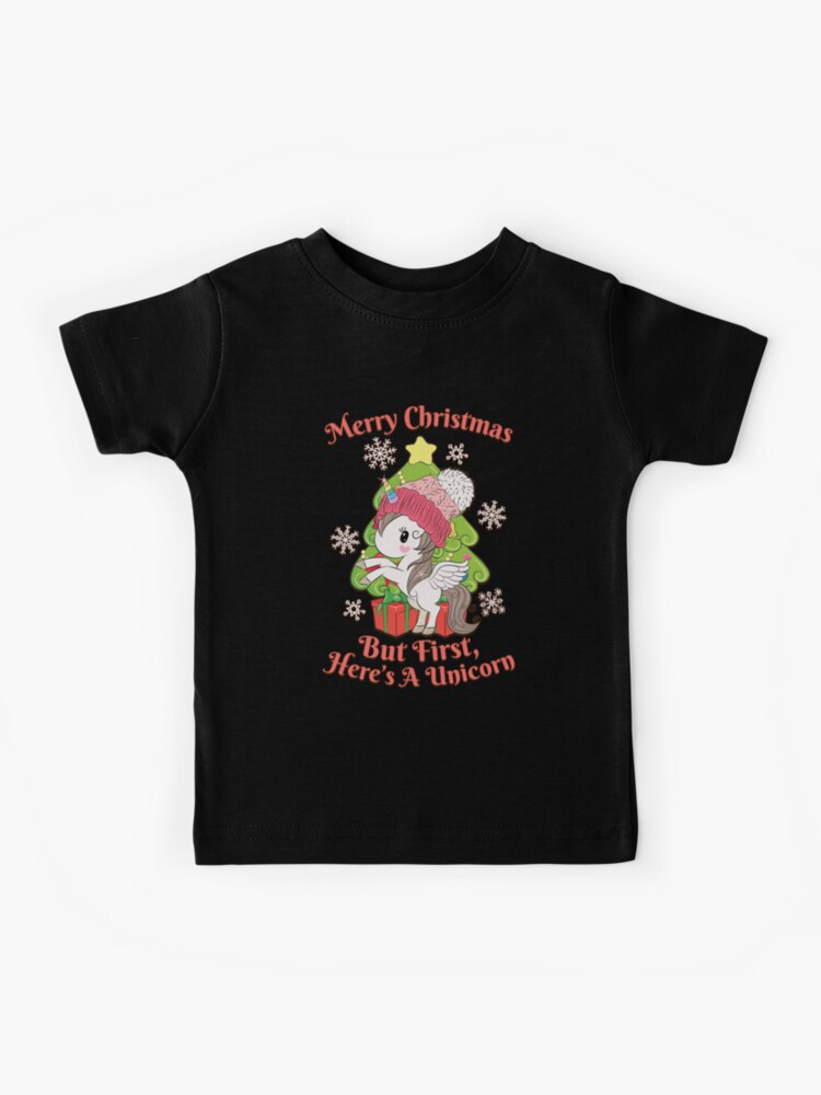 Christmas Unicorn Reindeer Baby Jersey Short Sleeve Tee Christmas Unicorn Reindeer Baby Jersey Short Sleeve Tee