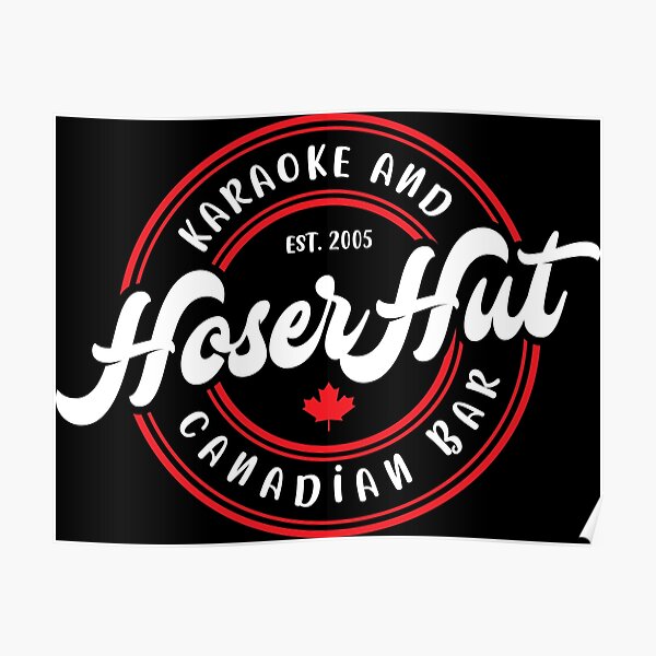 Póster «Logotipo de Hoser Hut en blanco» de lisarichmond Redbubble