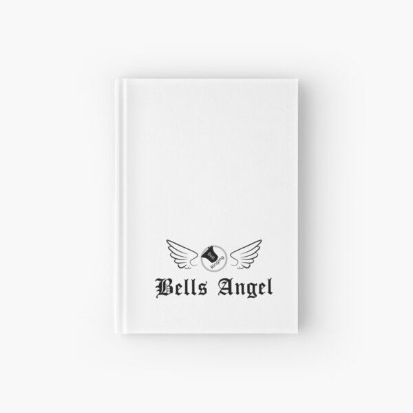 Bell Ringing - BELLS ANGEL - black text Hardcover Journal
