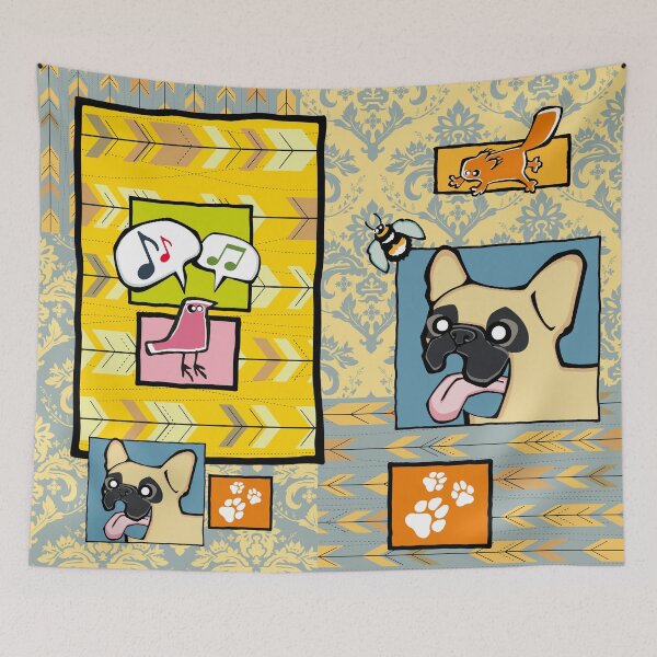 Item preview, French Bulldog - Fawn (Collage) designed and sold by TheChicken.