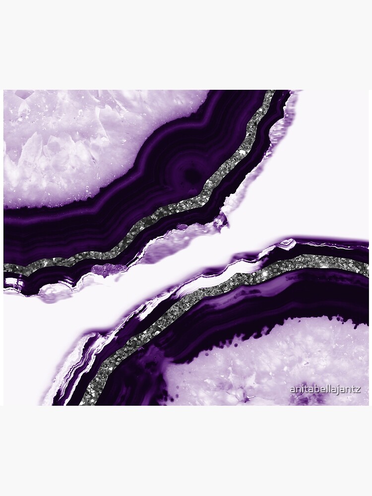 Agate Glitter Glam #12 #gem #decor #art by anitabellajantz