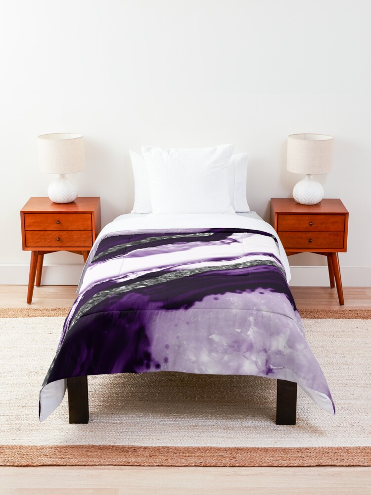 Alternate view of Agate Glitter Glam #12 #gem #decor #art Comforter