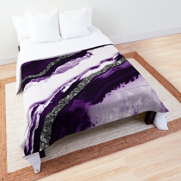 Agate Glitter Glam #12 #gem #decor #art Comforter