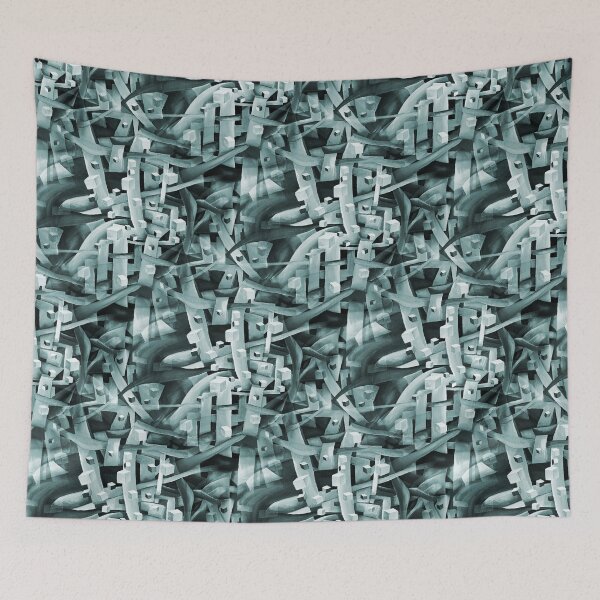 Item preview, Geometric Monocolor Abstract Expressionism Contemporary Artwork  designed and sold by Nisuris.