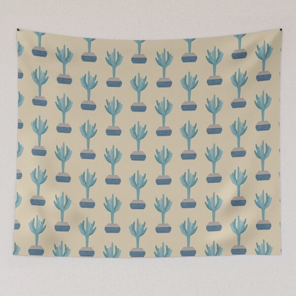 Item preview, Saguaro cactus in a basket planter designed and sold by Iker Paz Studio.