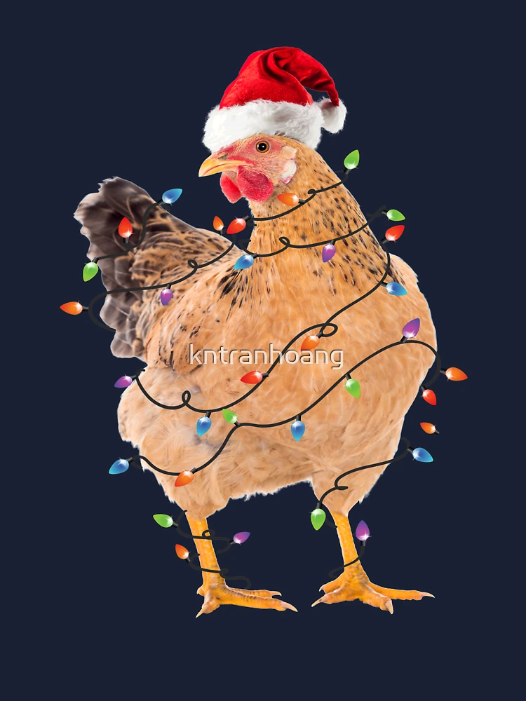chicken dressed for christmas Merry Chickenmas! Ryan Conners KilkennyCat Art