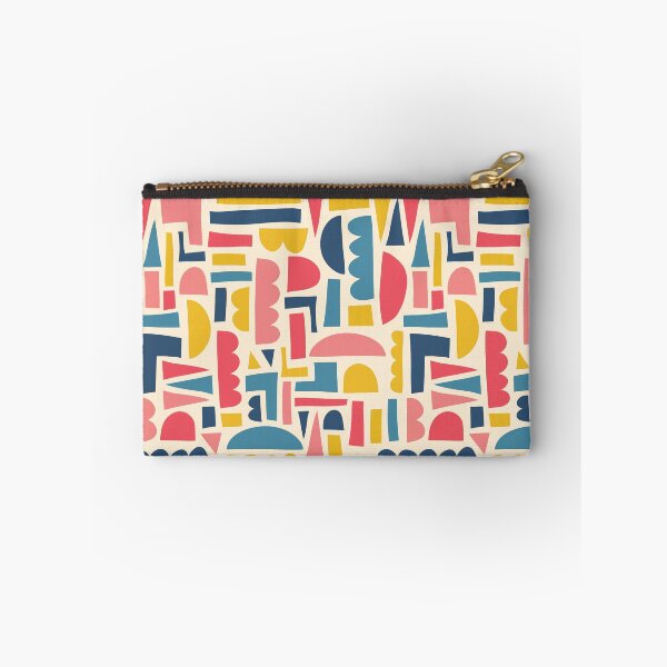 Item preview, Kids Shapes Collage Blue Pink Yellow designed and sold by Sandra Hutter.