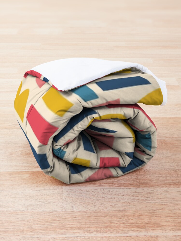 Alternate view of Kids Shapes Collage Blue Pink Yellow Comforter