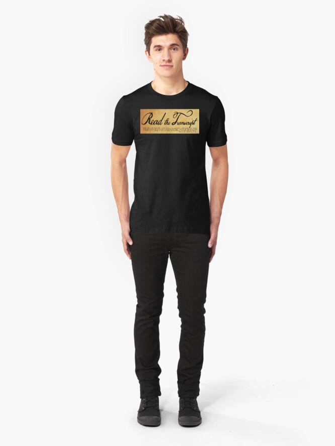 Alternate view of Read The Preamble Slim Fit T-Shirt