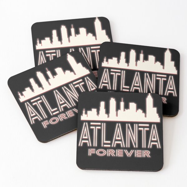 Item preview, Atlanta Forever Neon Lights Skyline Version designed and sold by MclaughlinGifts.