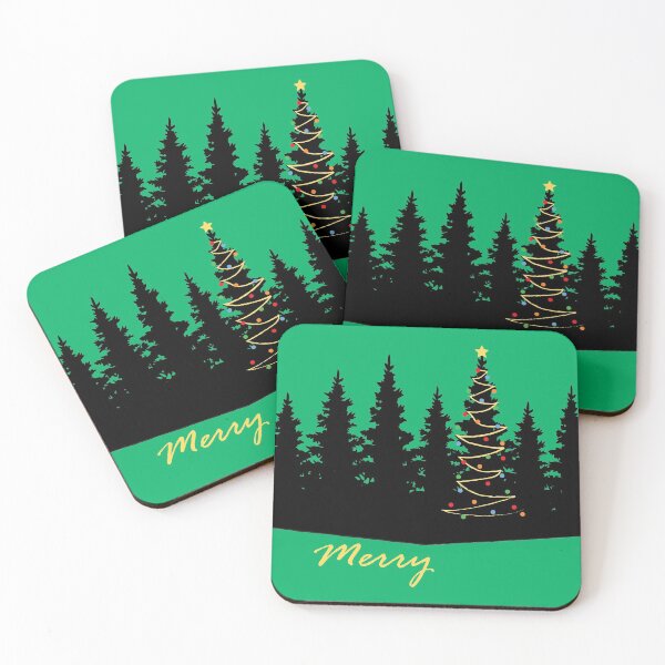 Item preview, Merry Pine Trees in Green designed and sold by RamiBeans.