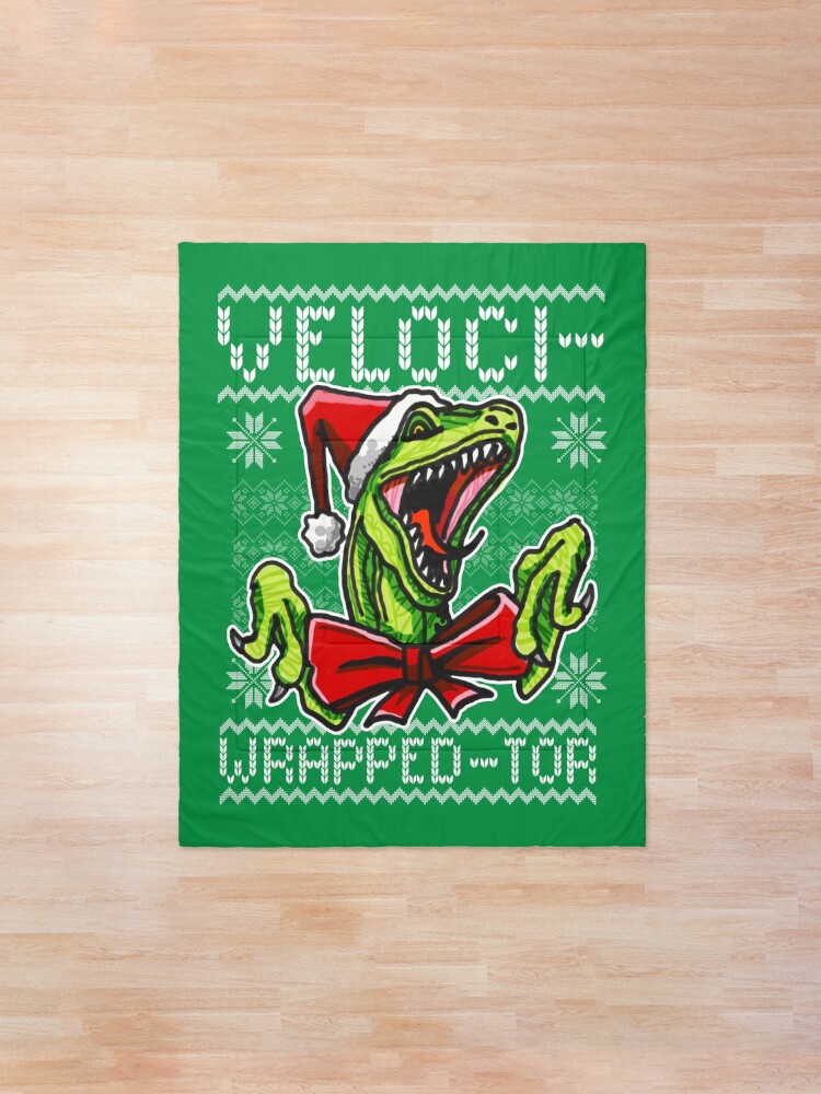 velociraptor christmas sweater