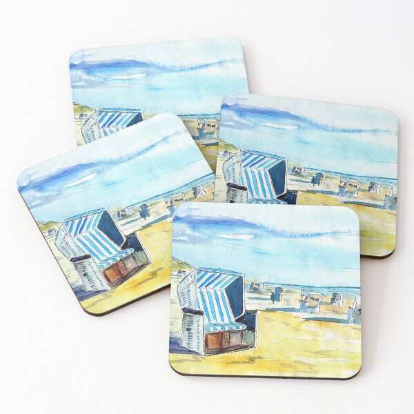 Item preview, Island Feeling Beach Scene on Sylt North Friesland designed and sold by artshop77.