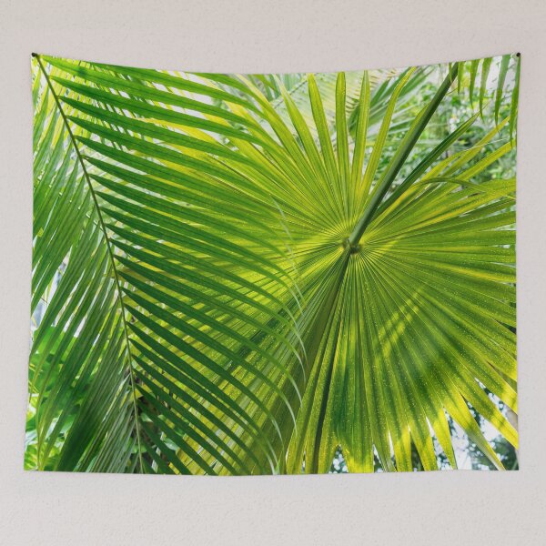 Item preview, Palmy Filigree - Biophilic Layers and Patterns of Gloriously Green Palm Leaves - Right designed and sold by Georgia Mizuleva.