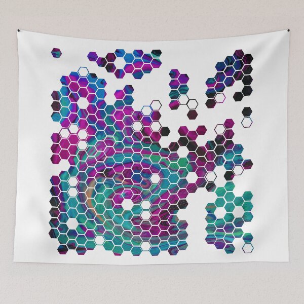 Item preview, Paint swirl honey comb designed and sold by LukeRosenberg.