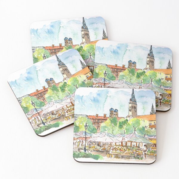 Artikelvorschau, München Bayern Viktualienmarkt entworfen und verkauft von artshop77.