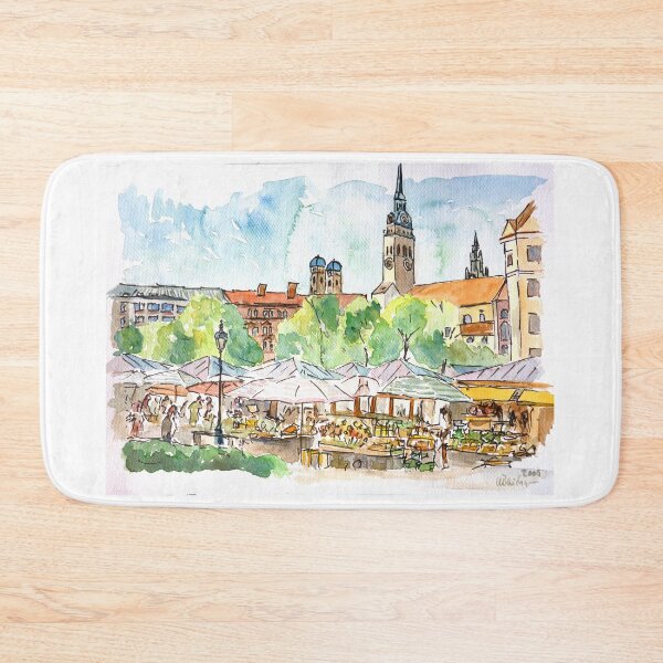 Item preview, Munich Bavaria Viktualienmarkt designed and sold by artshop77.