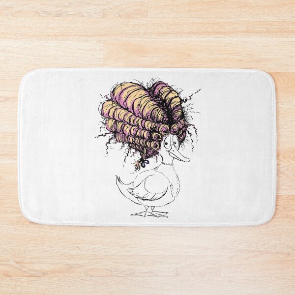 Item preview, Cute Little Mallard with an Old Powdered Wig designed and sold by Billi French Illustrations.