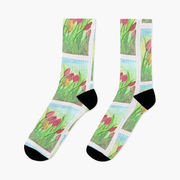 Item preview, Tulipans (Watercolours) designed and sold by brickinthewall.
