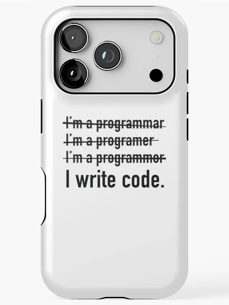 Thumbnail 1 of 4, iPhone Case, I Write Code. designed and sold by AmazingVision.