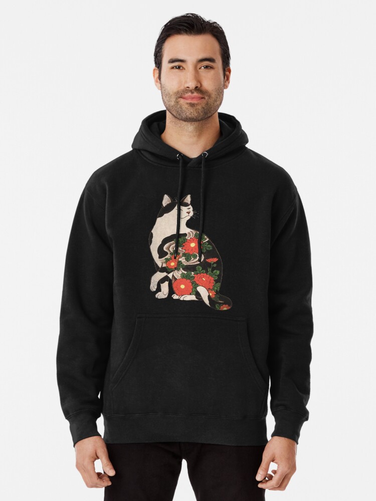 japanese flower hoodie