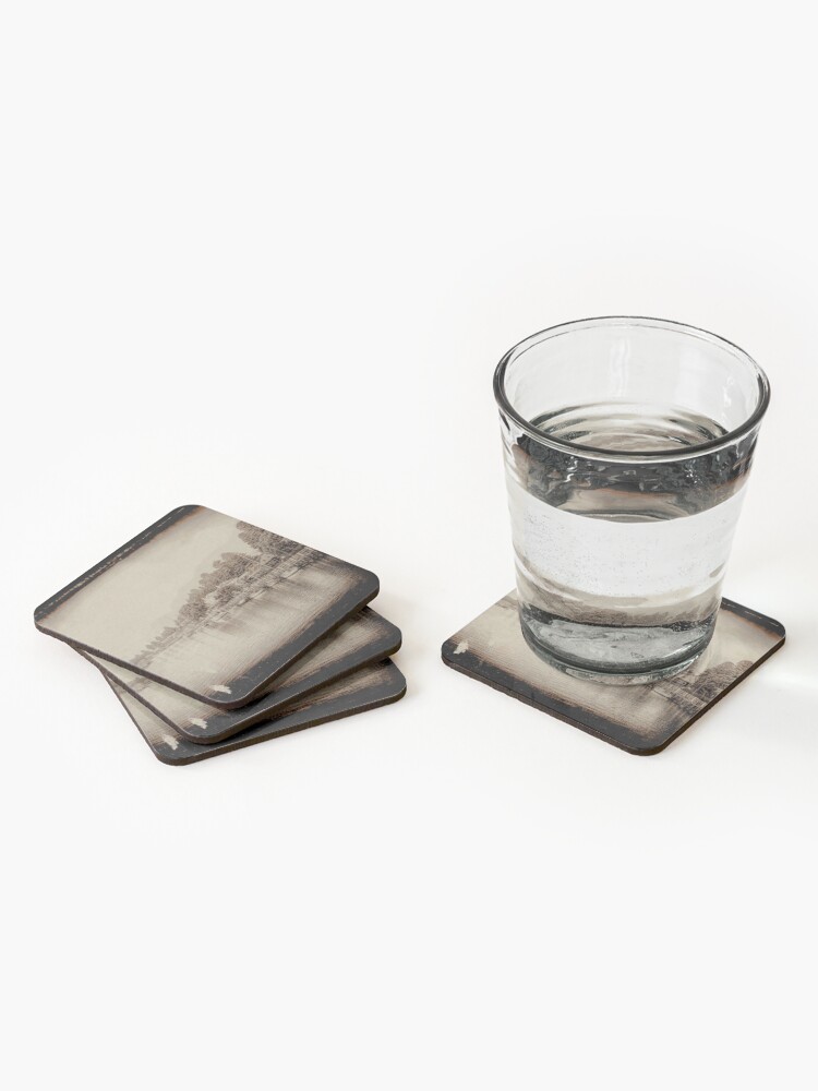 Alternate view of Port Fairy Sunrise (tin type vintage sepia) Coasters (Set of 4)