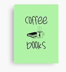 Coffee & Books Canvas Print