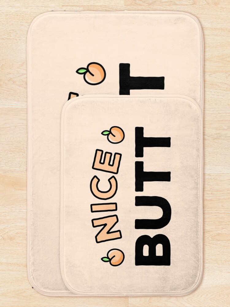 Alternate view of Nice Butt Peach Bath Mat
