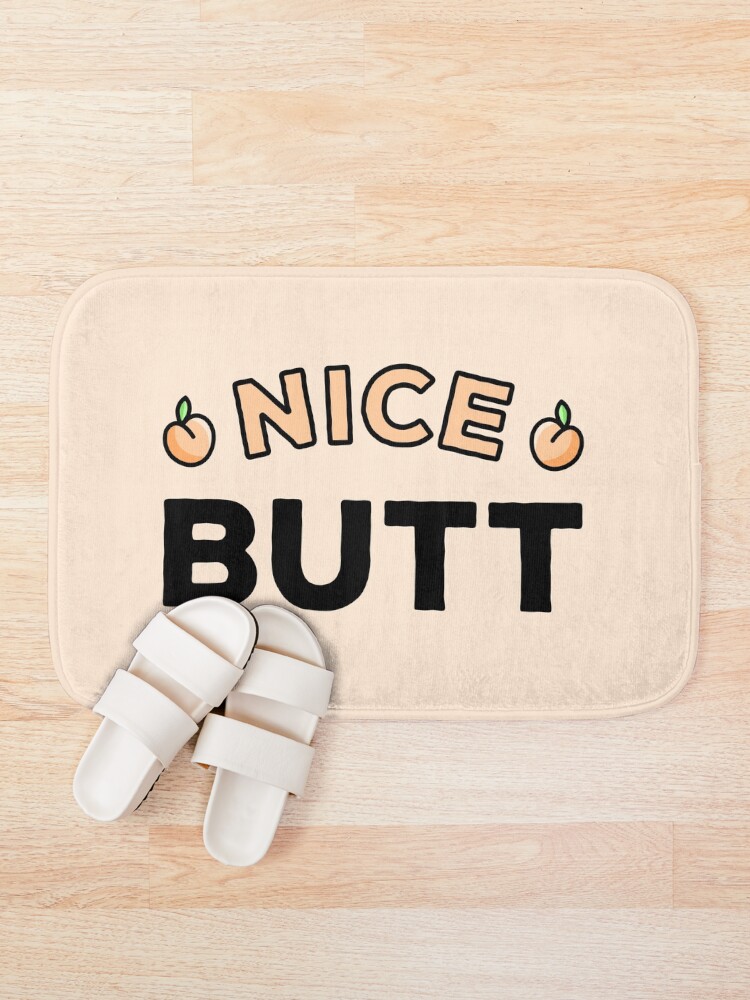 Alternate view of Nice Butt Peach Bath Mat