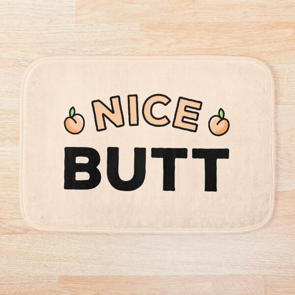 Nice Butt Peach Bath Mat