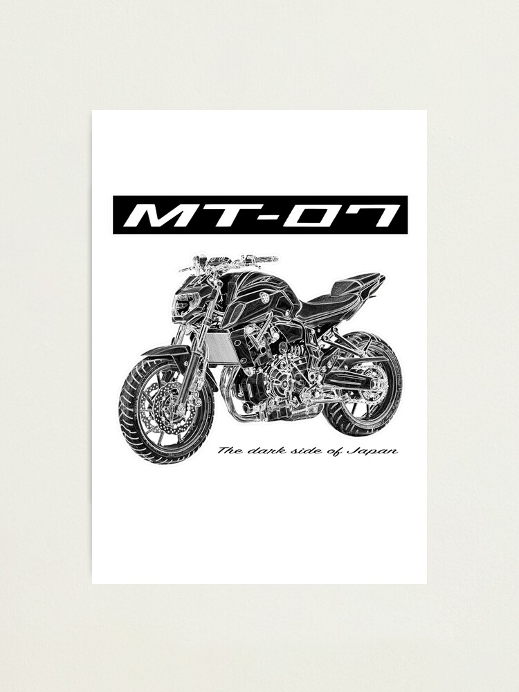 Yamaha Mt 07 Custom Design Photographic Print By Allinall777 Redbubble